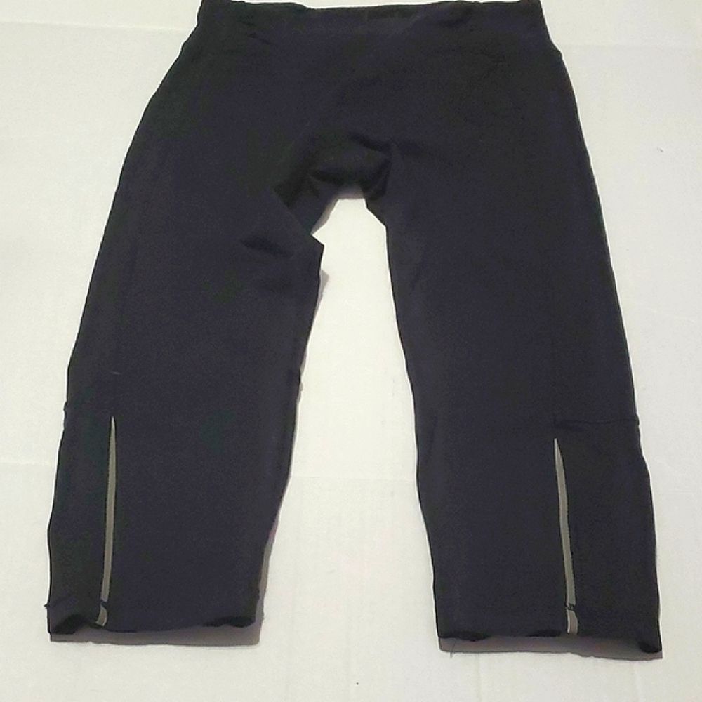 Kyodan Y2K Black Sporty Workout Yoga Capri Leggings Athleisure S